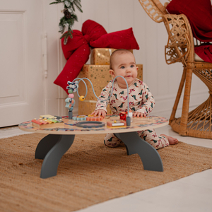 Table éducative en bois 7in1, musicale, sensorielle