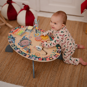 Table éducative en bois 7in1, musicale, sensorielle