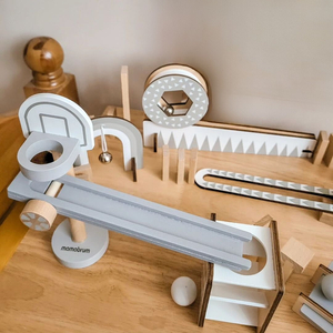 Blocs de dominos en bois - parcours d'obstacles - 48 éléments