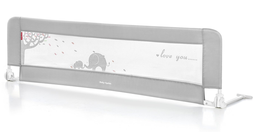 Barrière de sécurité pour lit - Barrière de lit - Gris