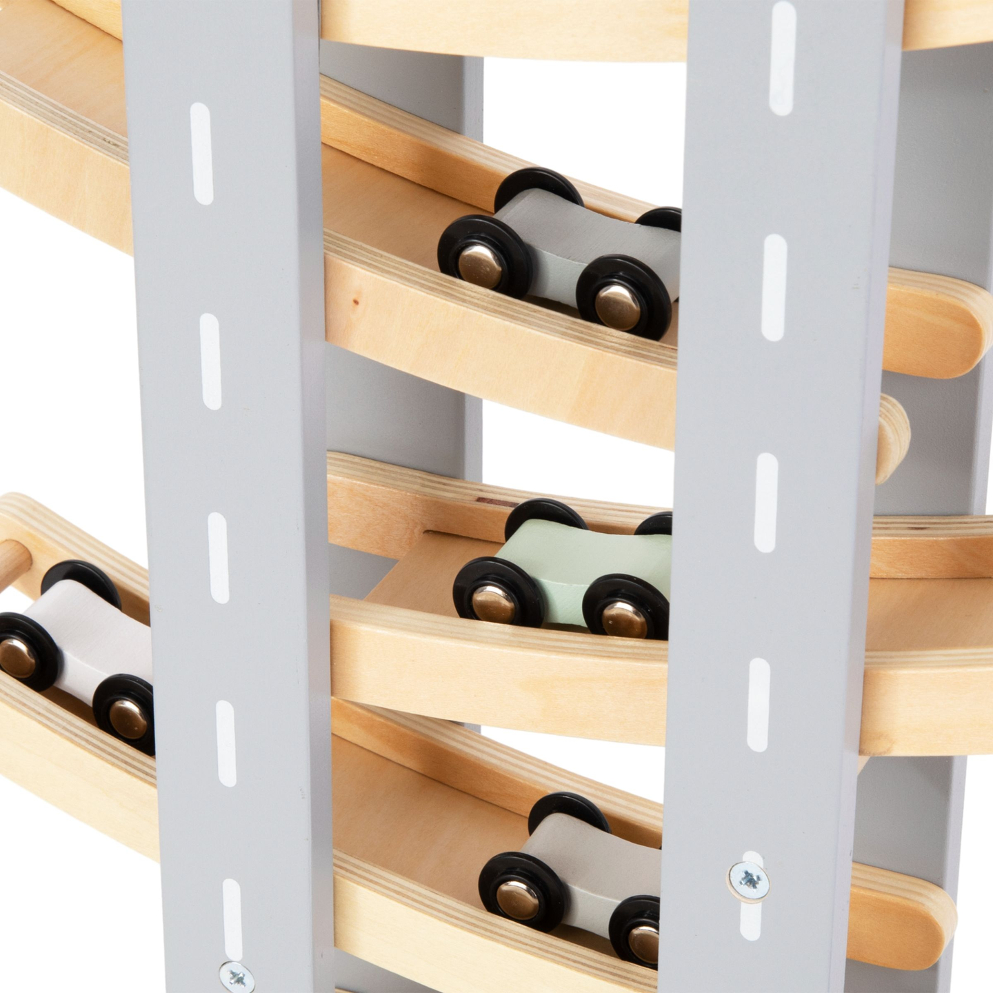 Piste en bois - toboggan pour voitures - 6 étages