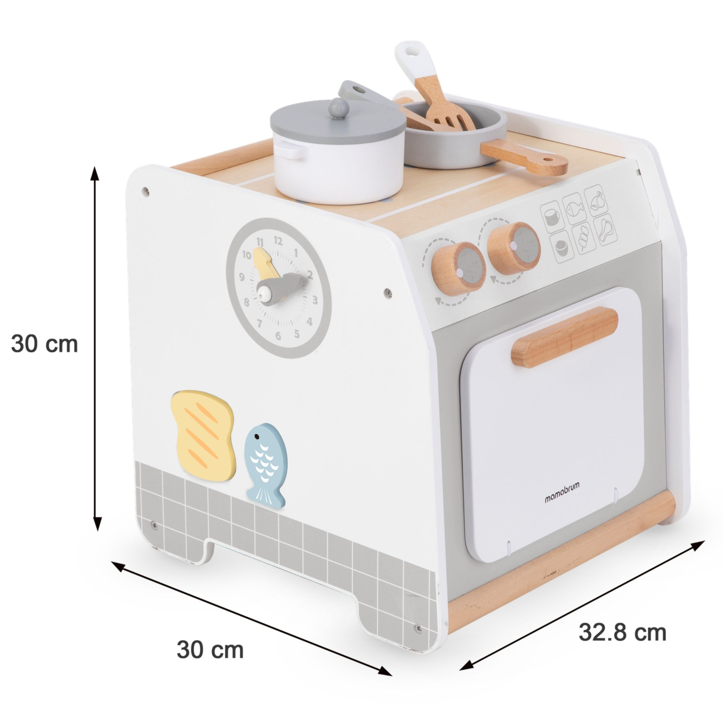 Cuisine en bois - cube éducatif
