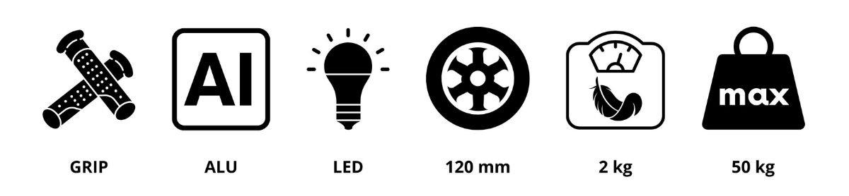 Draisienne à trois roues TRINGO 3-8 ans - rose + roues LED lumineuses