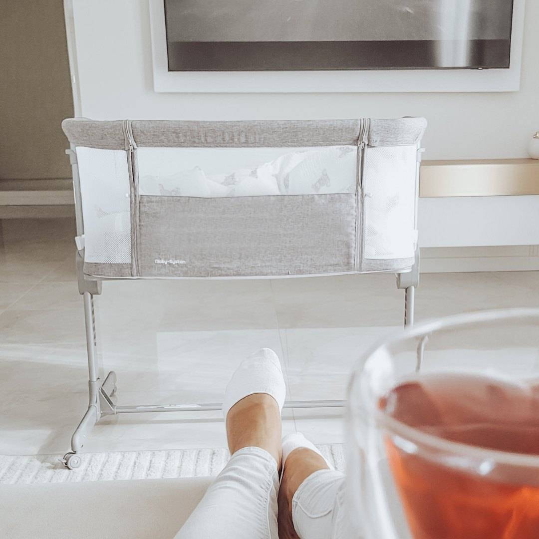 Lit d'appoint Moby-Système LUNA 3en1 - gris