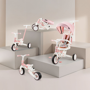 Tricycle multifonctionnel 8 en 1 TOBI FOREST - rose