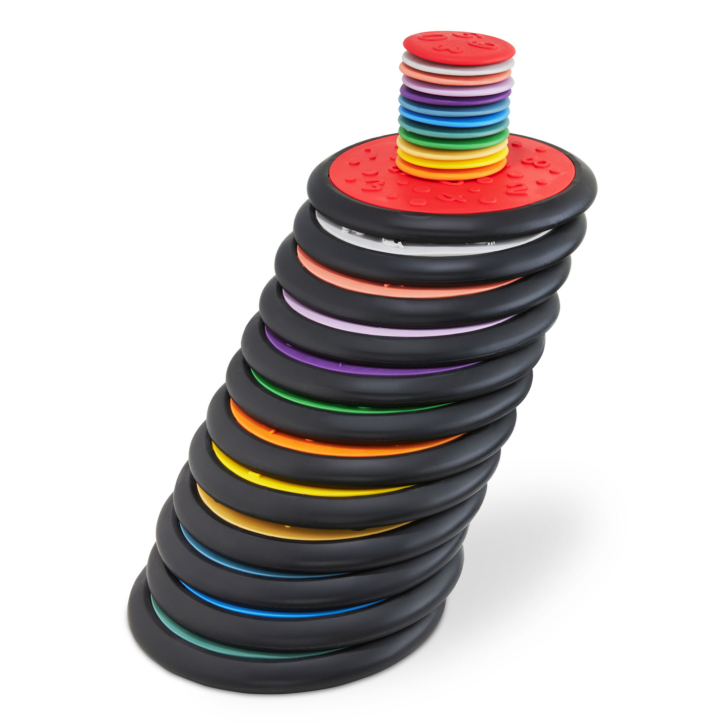 Disques sensoriels colorés pour enfants - 24 pièces