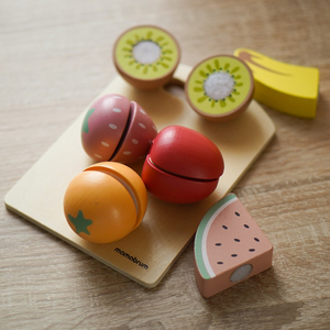 Set de fruits à couper en bois