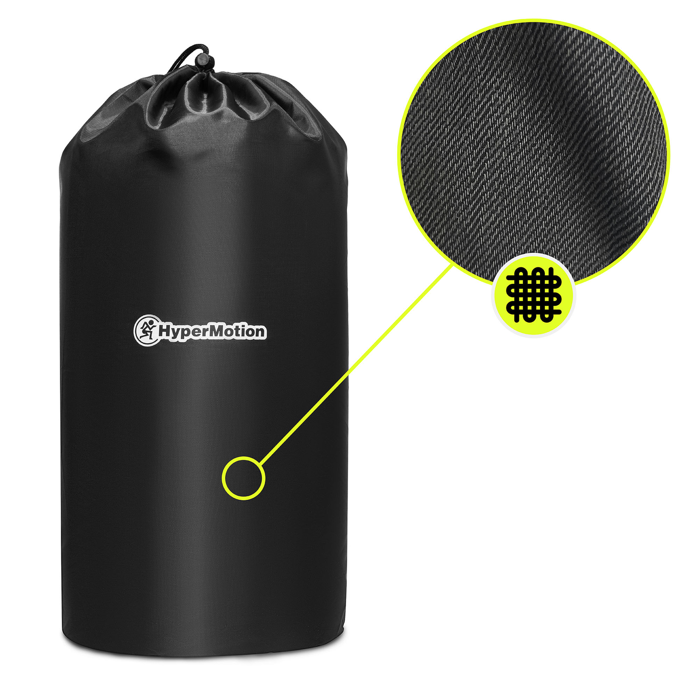 Grand tapis d'acupression avec coussin et housse - 130 cm HyperMotion gris et rose