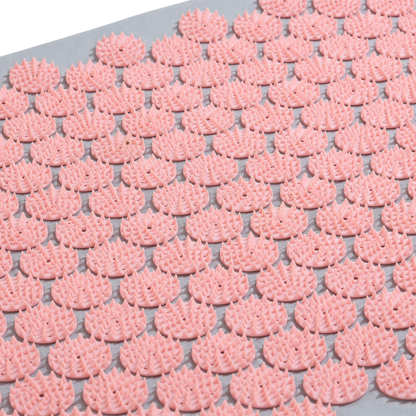 Grand tapis d'acupression avec coussin et housse - 130 cm HyperMotion gris et rose