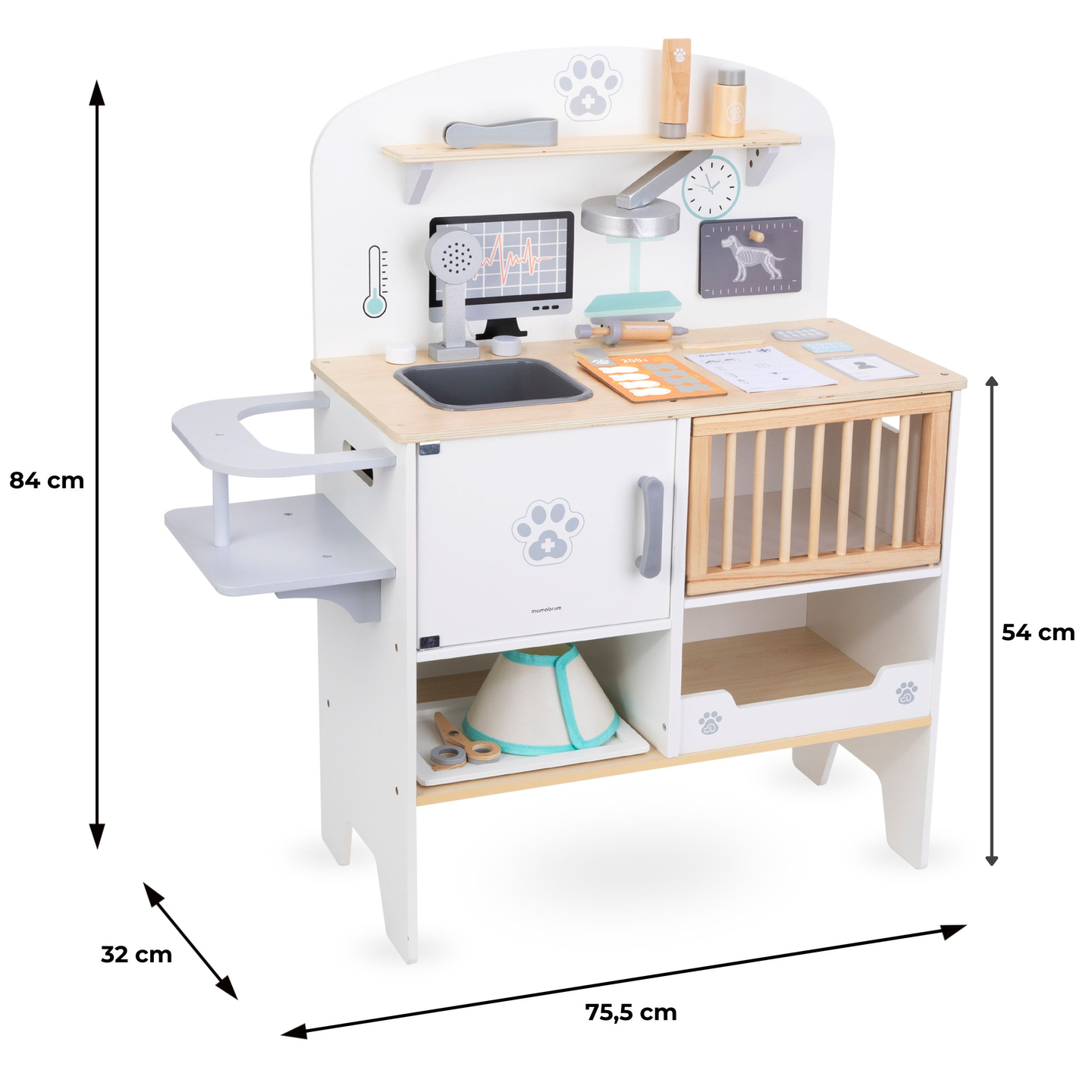 Hôpital pour animaux - set en bois