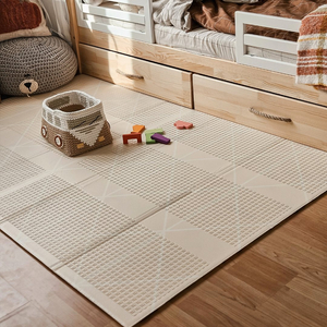 Tapis pliant double face en mousse 180 x 120 x 1cm - Charming Town/Sand Beige