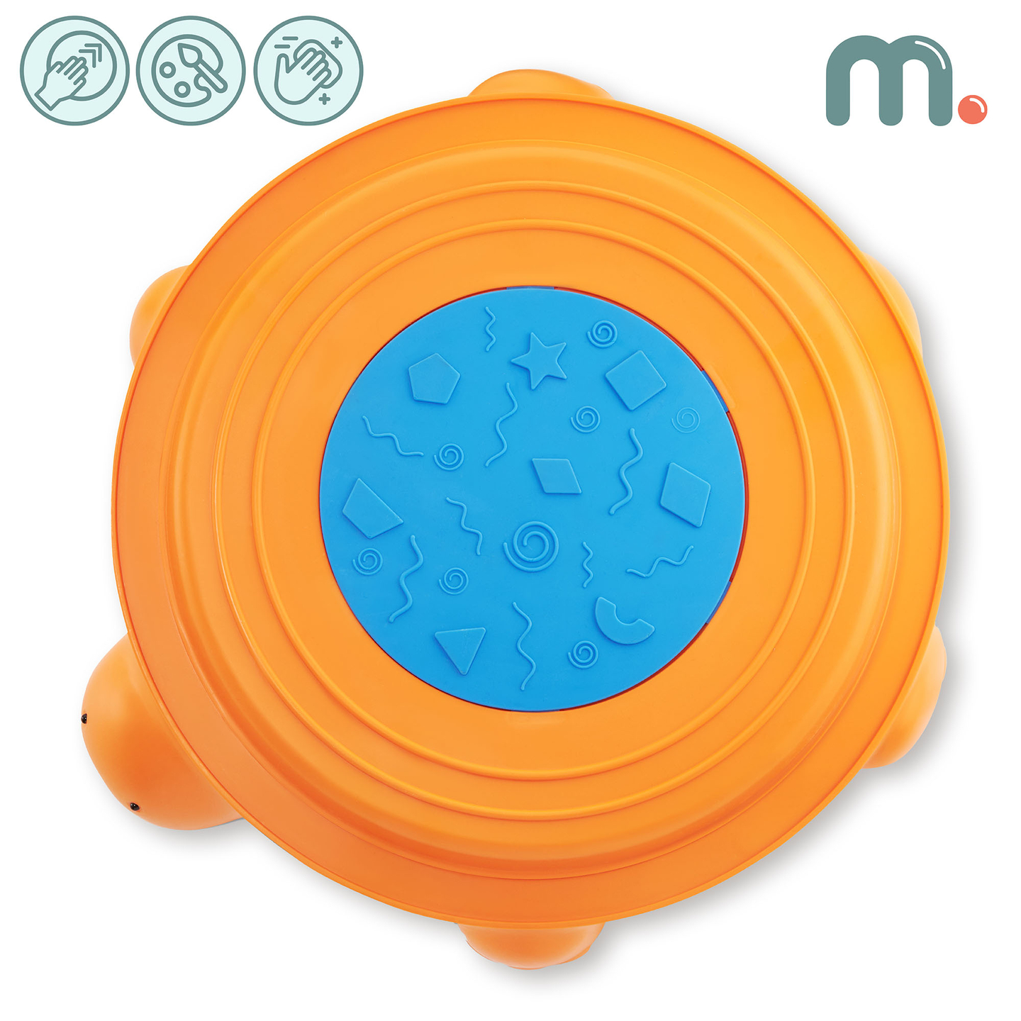 Parcours sensoriel pour enfants - Tortue colorée