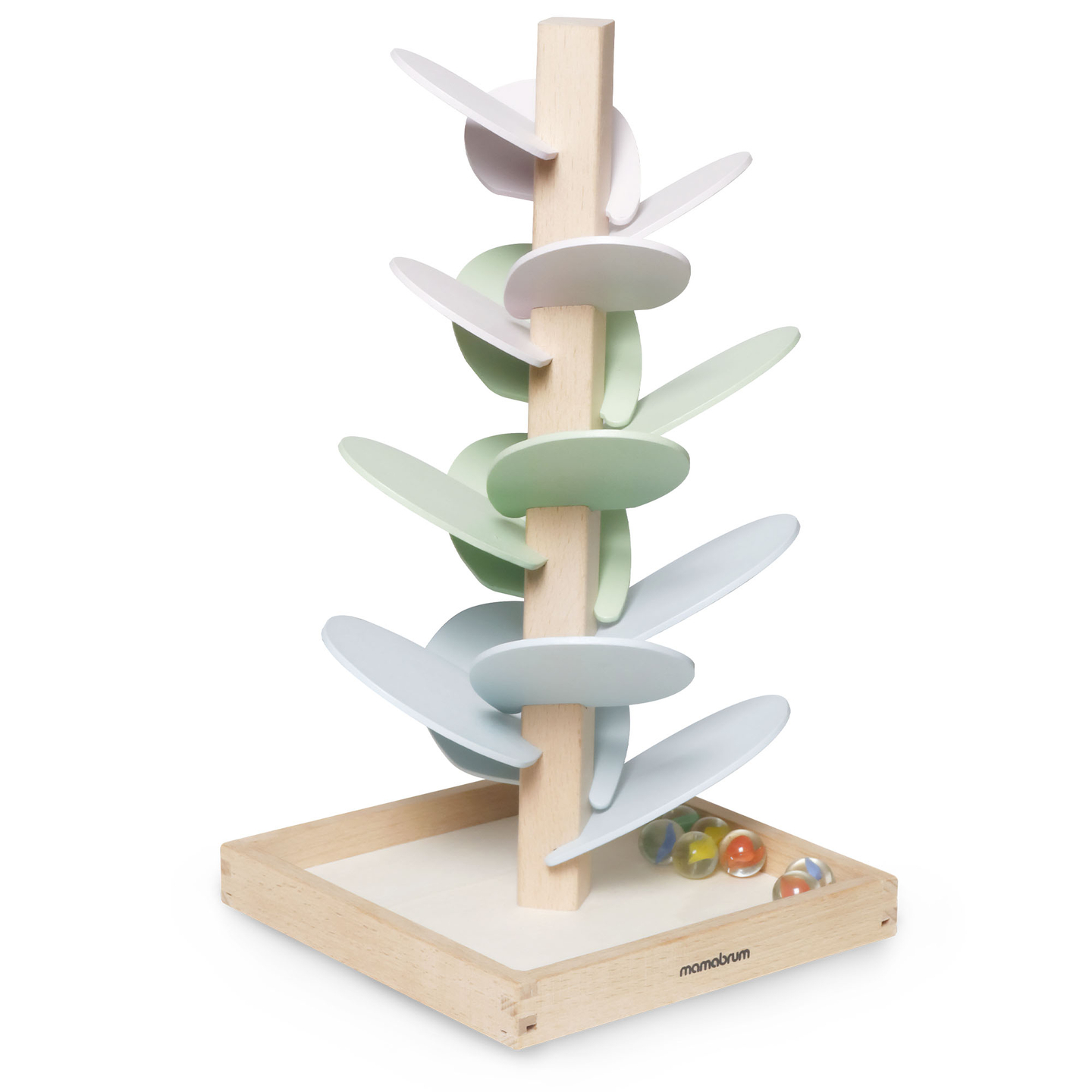 Culodrome en bois - arbre à sons avec boules