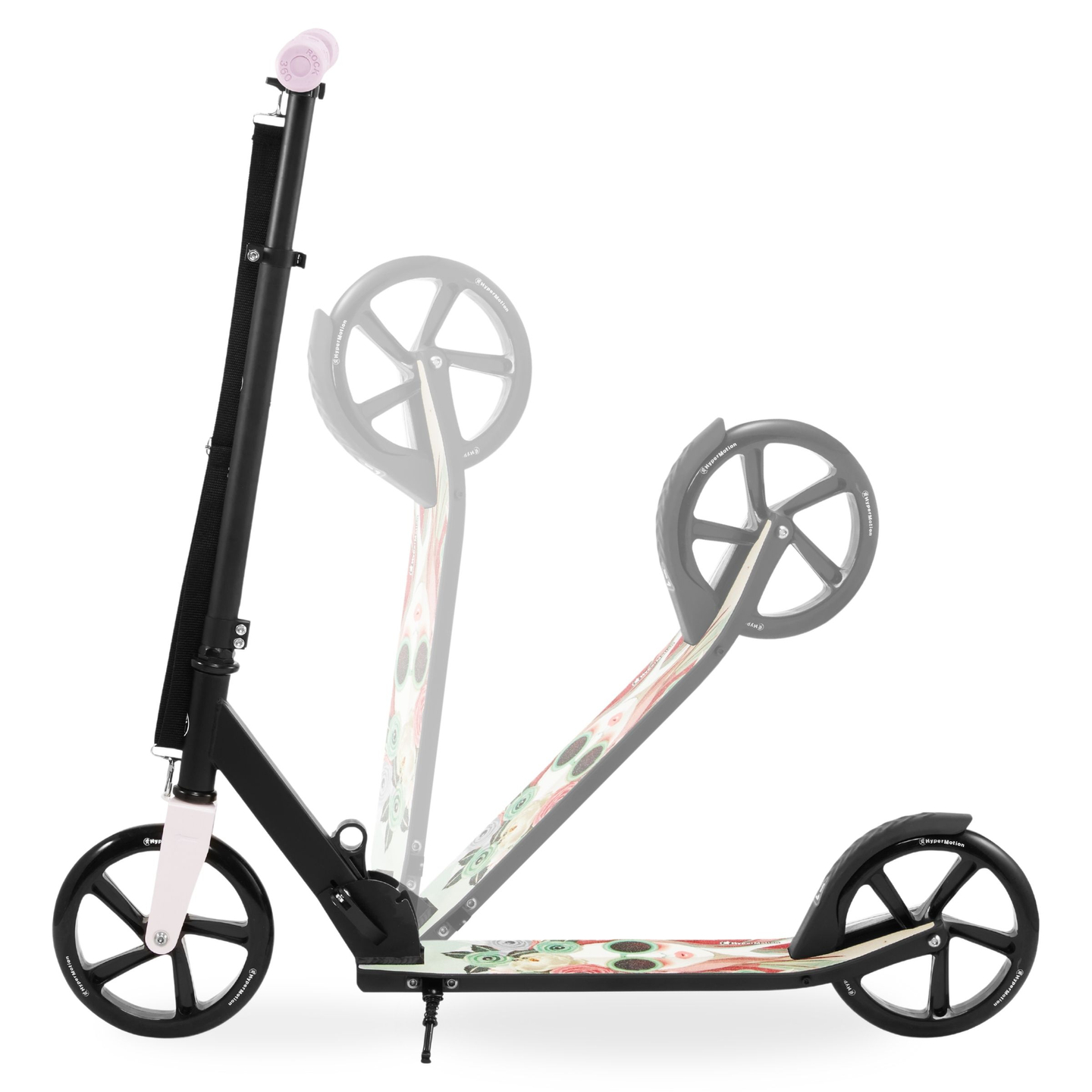 Scooter urbain à deux roues VIBE Rose HyperMotion - 100 kg