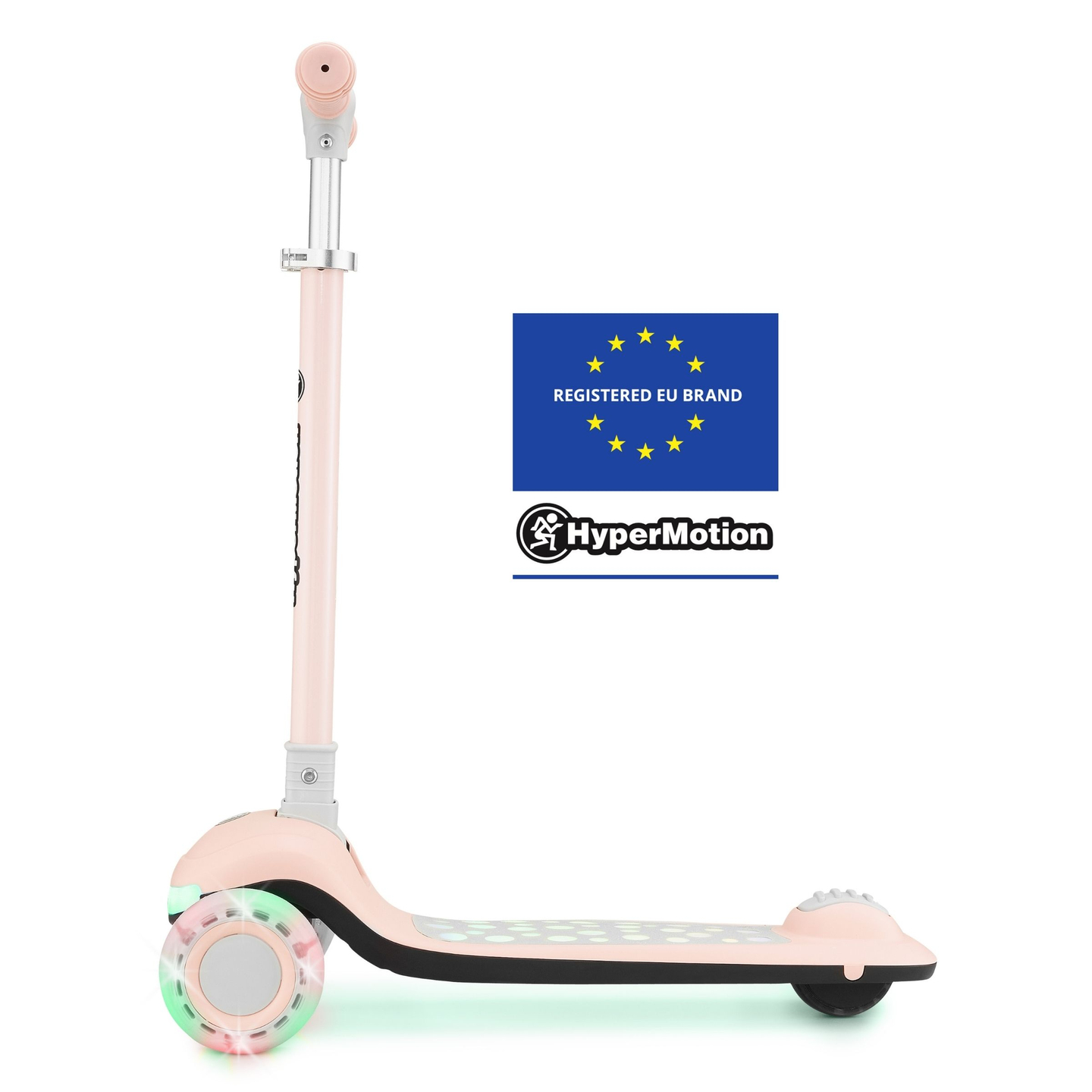 HyperMotion LUMI scooter d'équilibre 3-en-1 - plateforme éclairée et roues LED, couleur rose