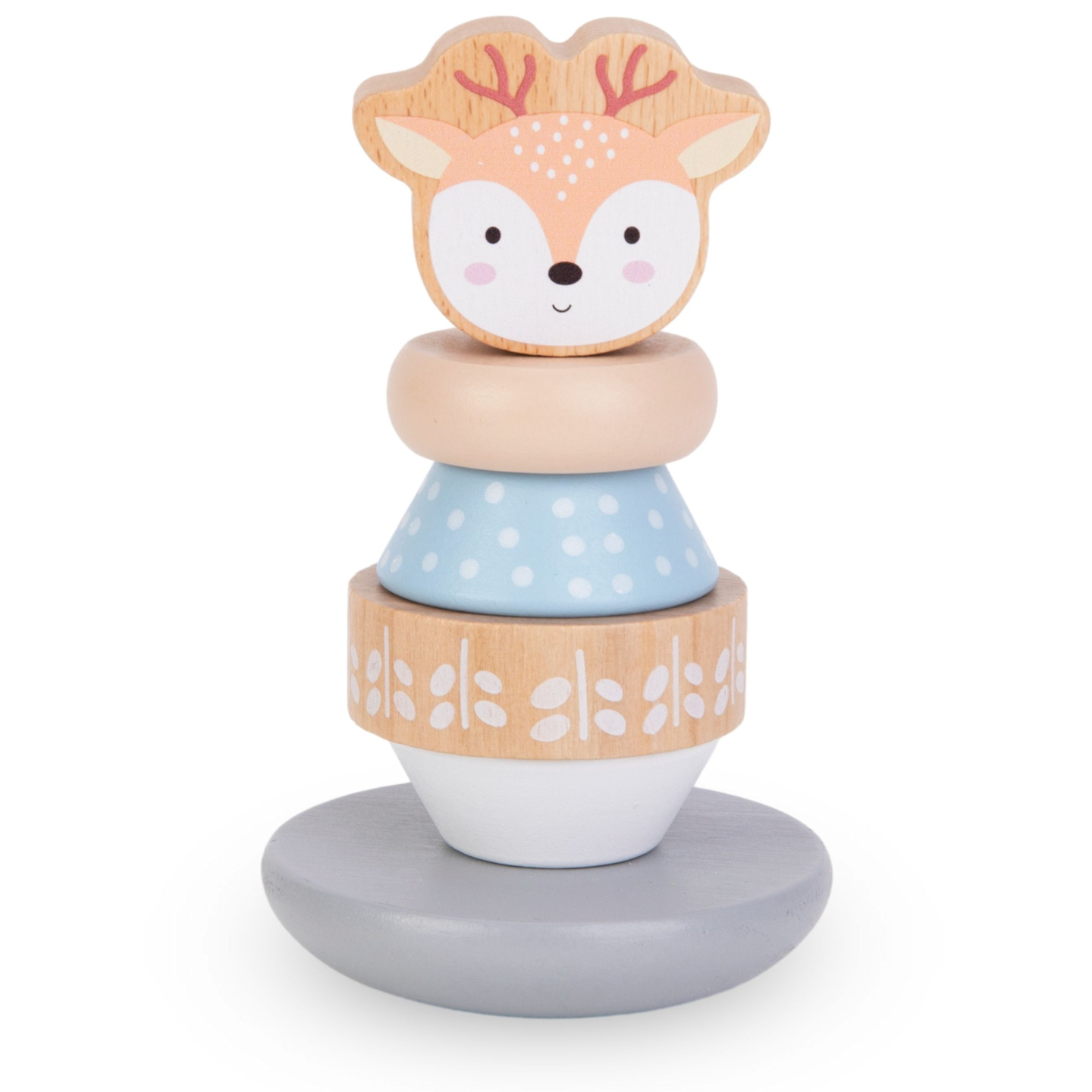 Ensemble de jouets en bois - entrelacs colorés, pyramide Deer, trieur Penguin