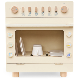 Lave-vaisselle en bois avec accessoires