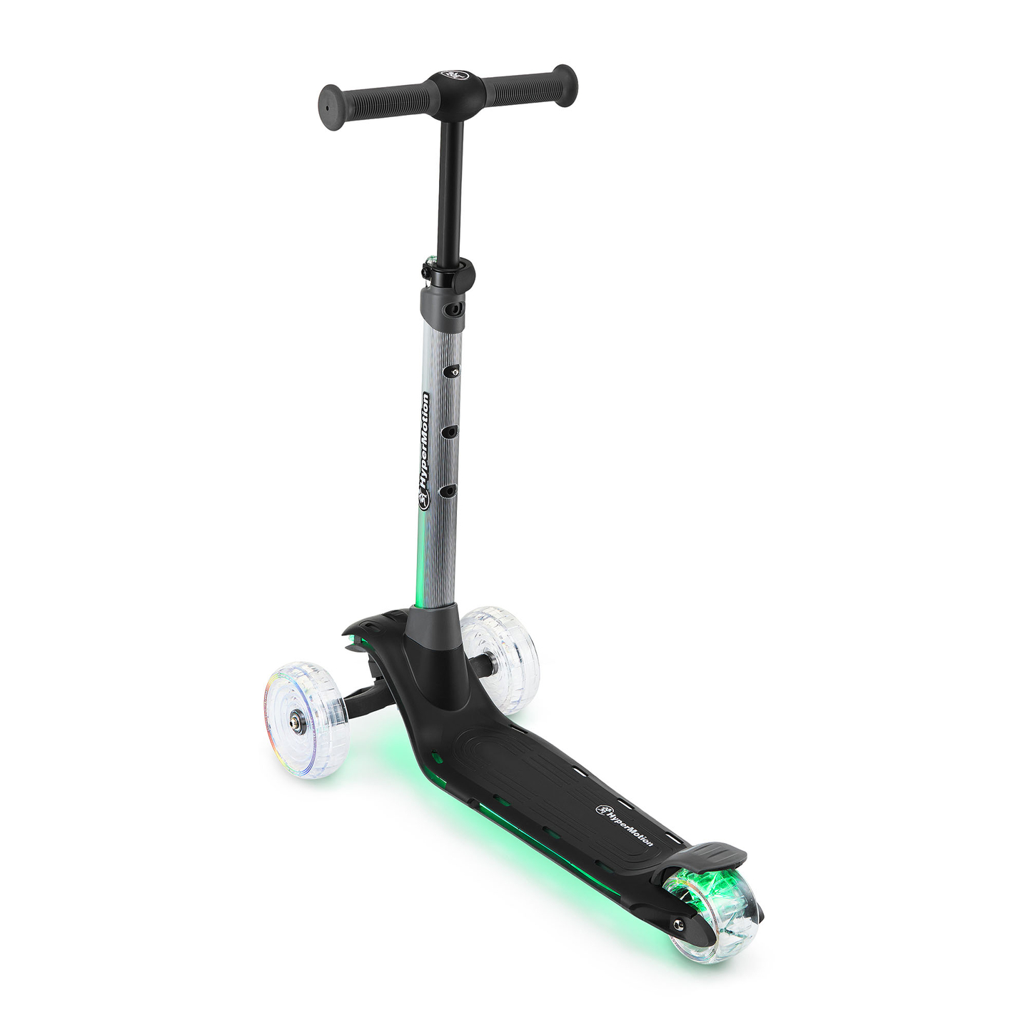 Trottinette d'équilibre HyperMotion BECKY - Éclairage LED RGB, noire