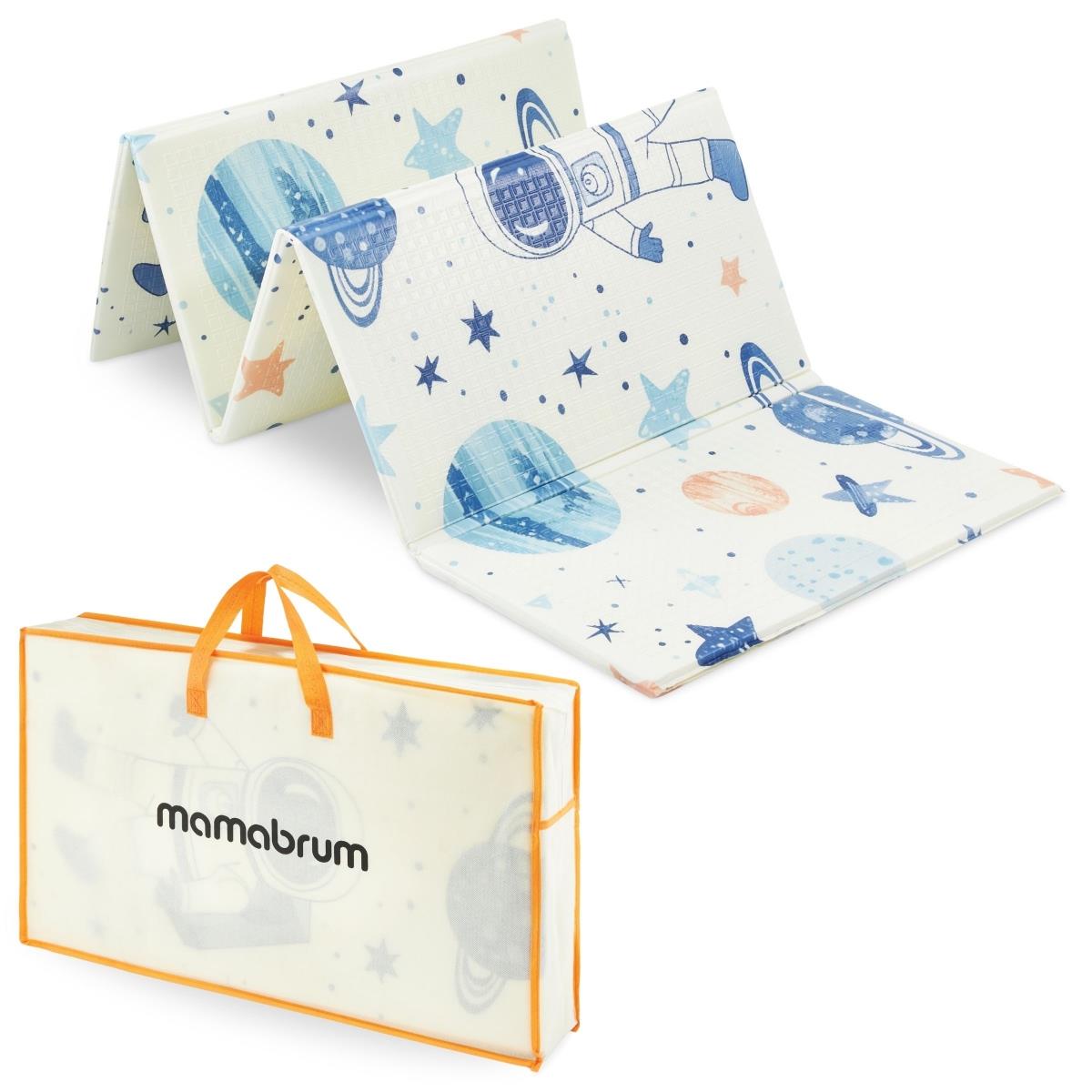 Tapis pliant double face en mousse 180 x 120 x 1cm - Cosmos/Triangles géométriques