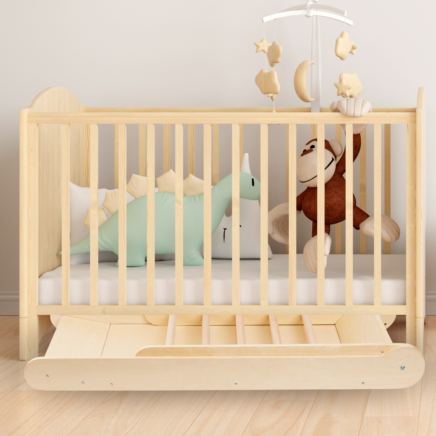 Toboggan en bois avec échelle pour enfants