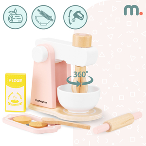 Pétrin en bois avec accessoires, pour enfants