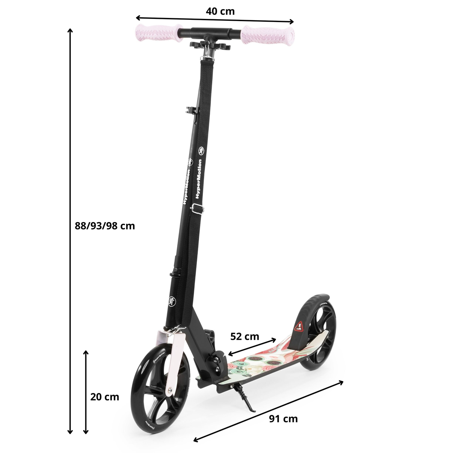 Scooter urbain à deux roues VIBE Rose HyperMotion - 100 kg