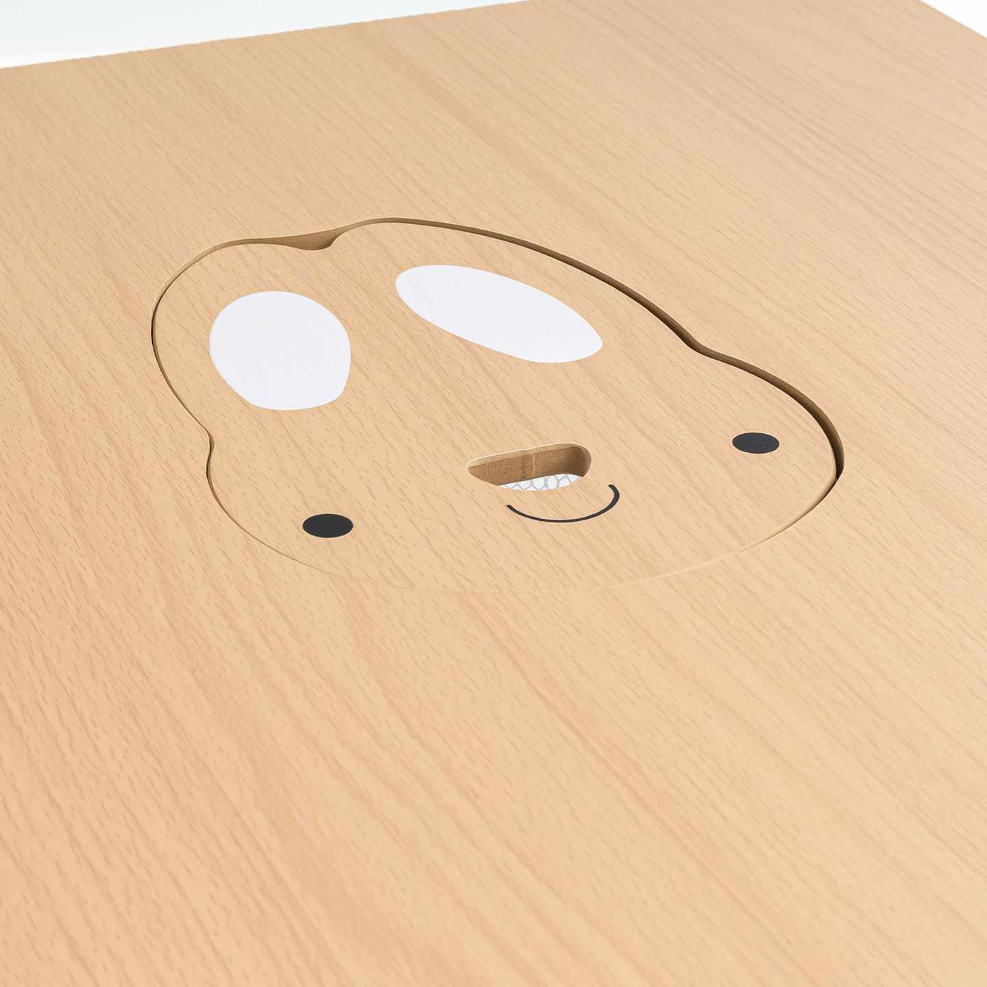Table en bois avec rangement et 2 chaises Ensemble enfant - Lapin mignon