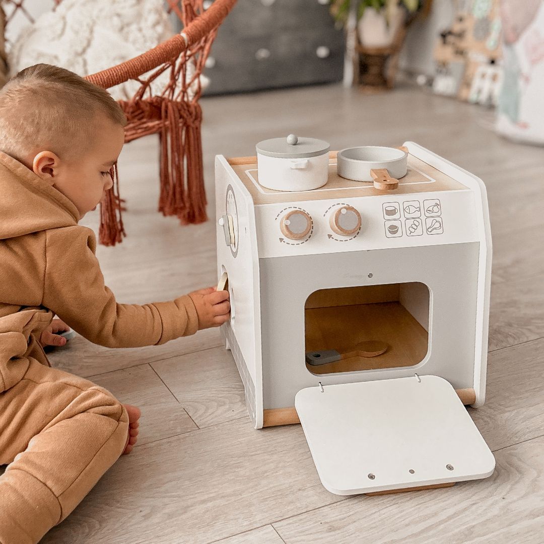 Cuisine en bois - cube éducatif