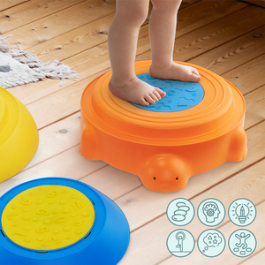 Parcours sensoriel pour enfants - Tortue colorée