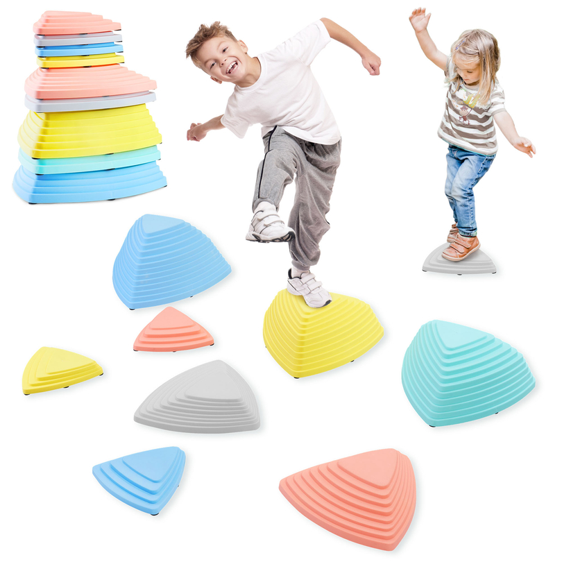 Pierres d'équilibre colorées - 9 pièces