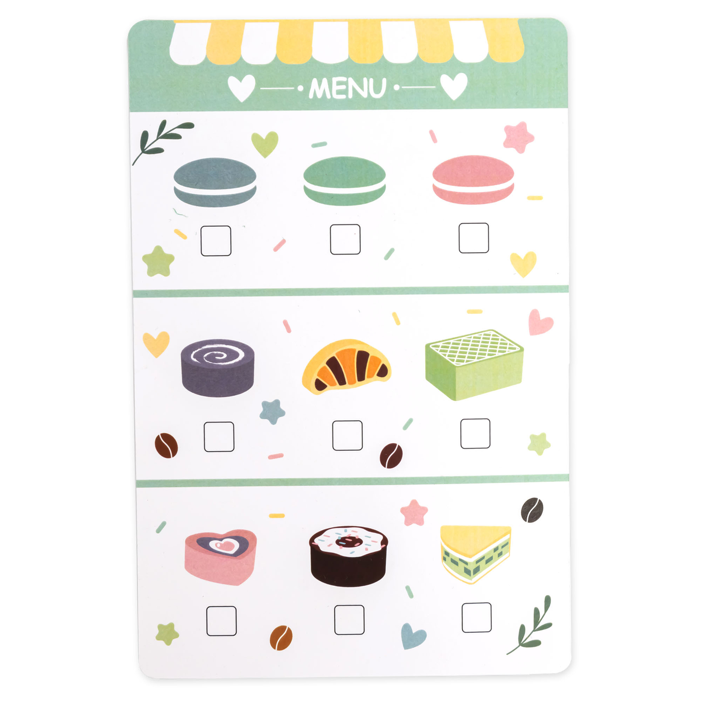 Une grande glacière en bois avec tableau magnétique, machine à café et set de glaces et de desserts - plus de 70 pièces !