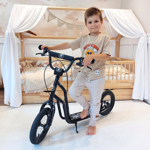 Scooter HyperMotion VIVA 12 (roues gonflables de 30 cm) - Noir