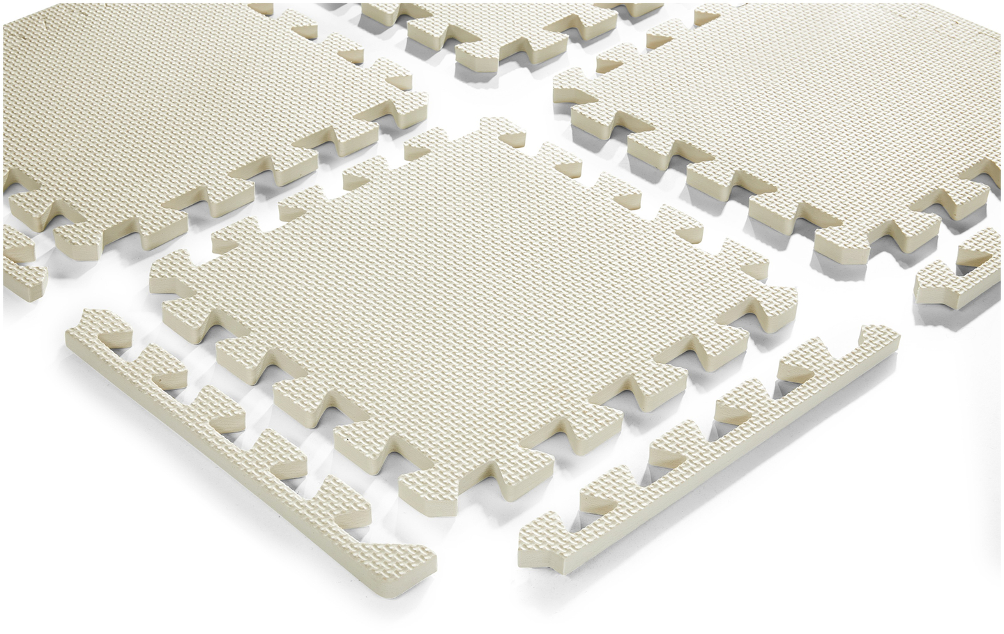 Puzzle en mousse 12pcs. - tapis de mousse éducatif 120 x 90 x 1.2cm avec bordure - menthe