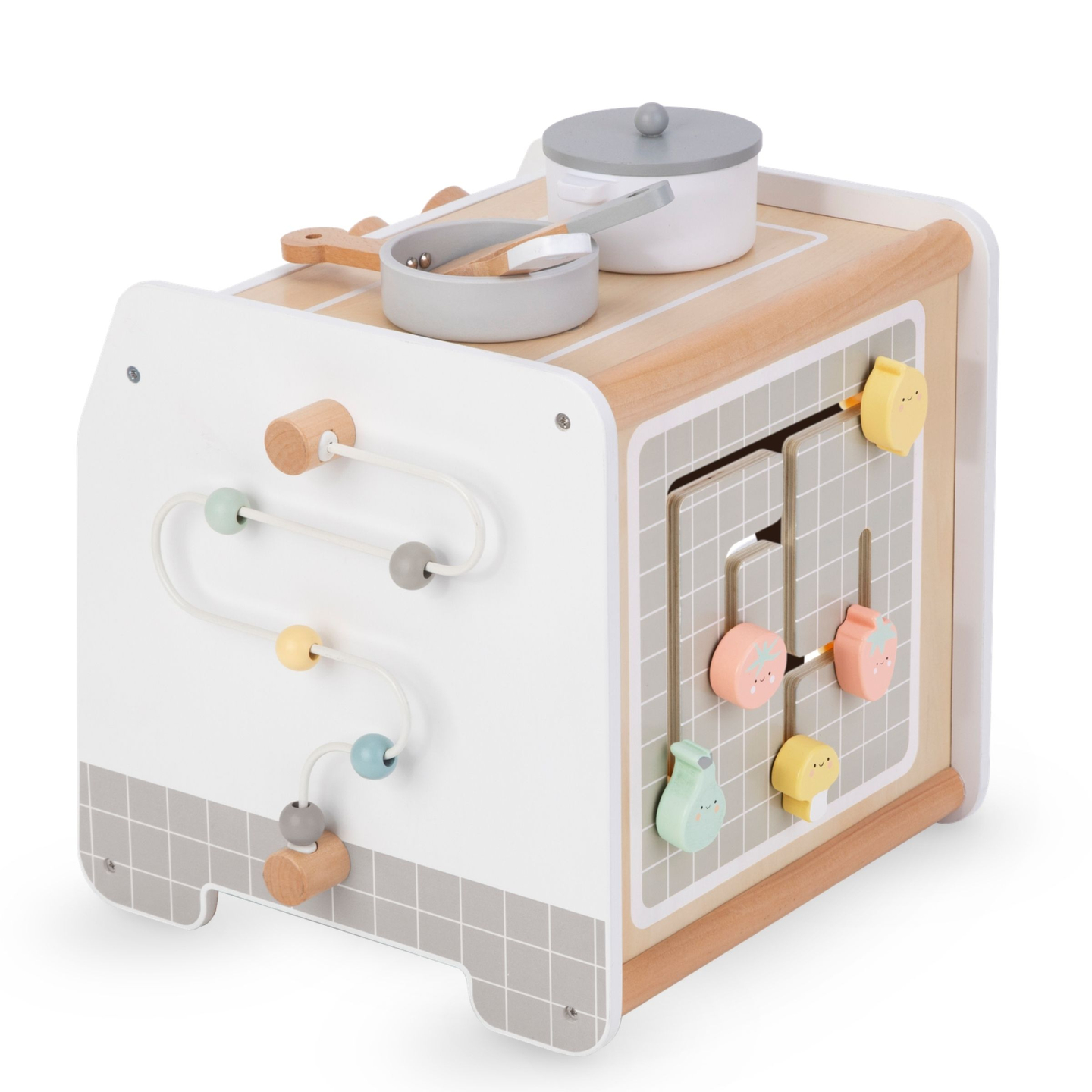 Cuisine en bois - cube éducatif