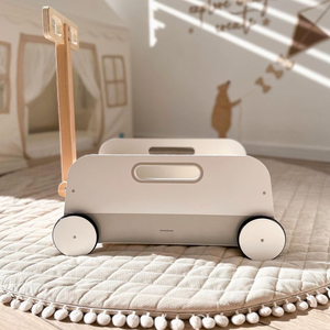 Chariot à jouets en bois - remorque à tirer