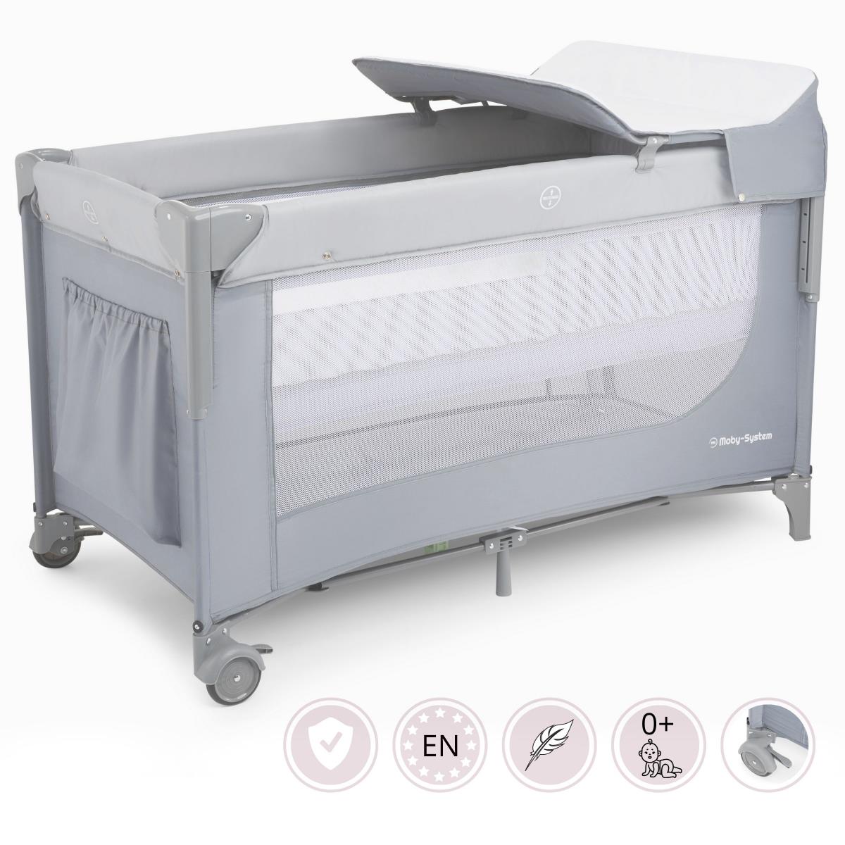 Lit Closely 3 en 1 avec table à langer, matelas et sac de transport