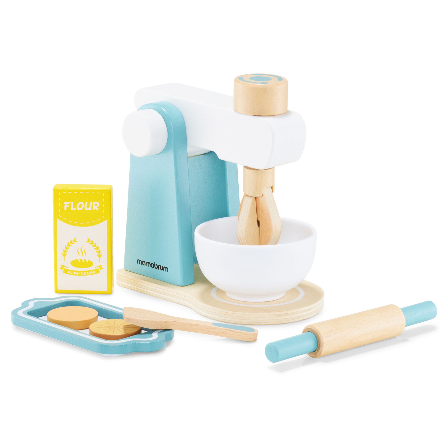 Mélangeur en bois avec accessoires