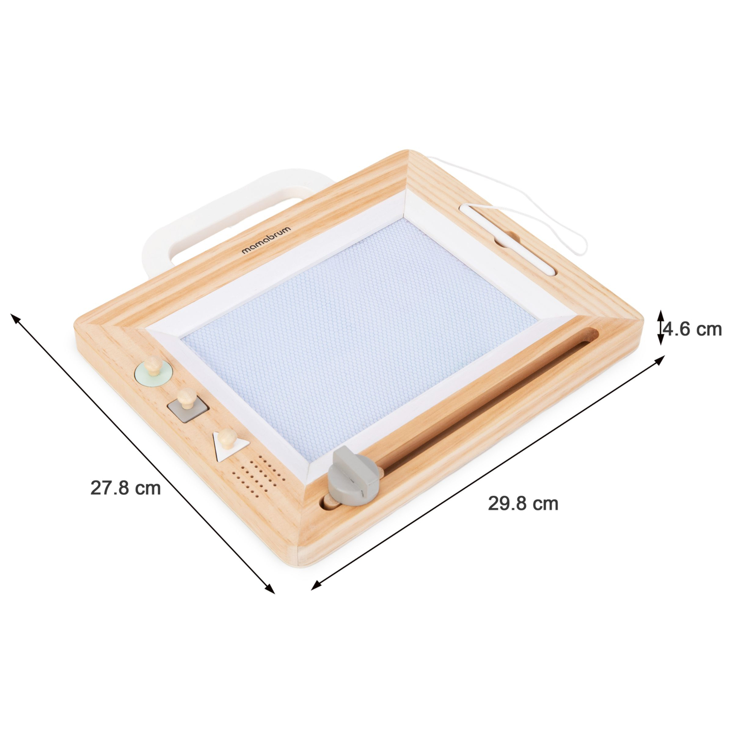 Stylo plume en bois avec tampons - planche à dessin