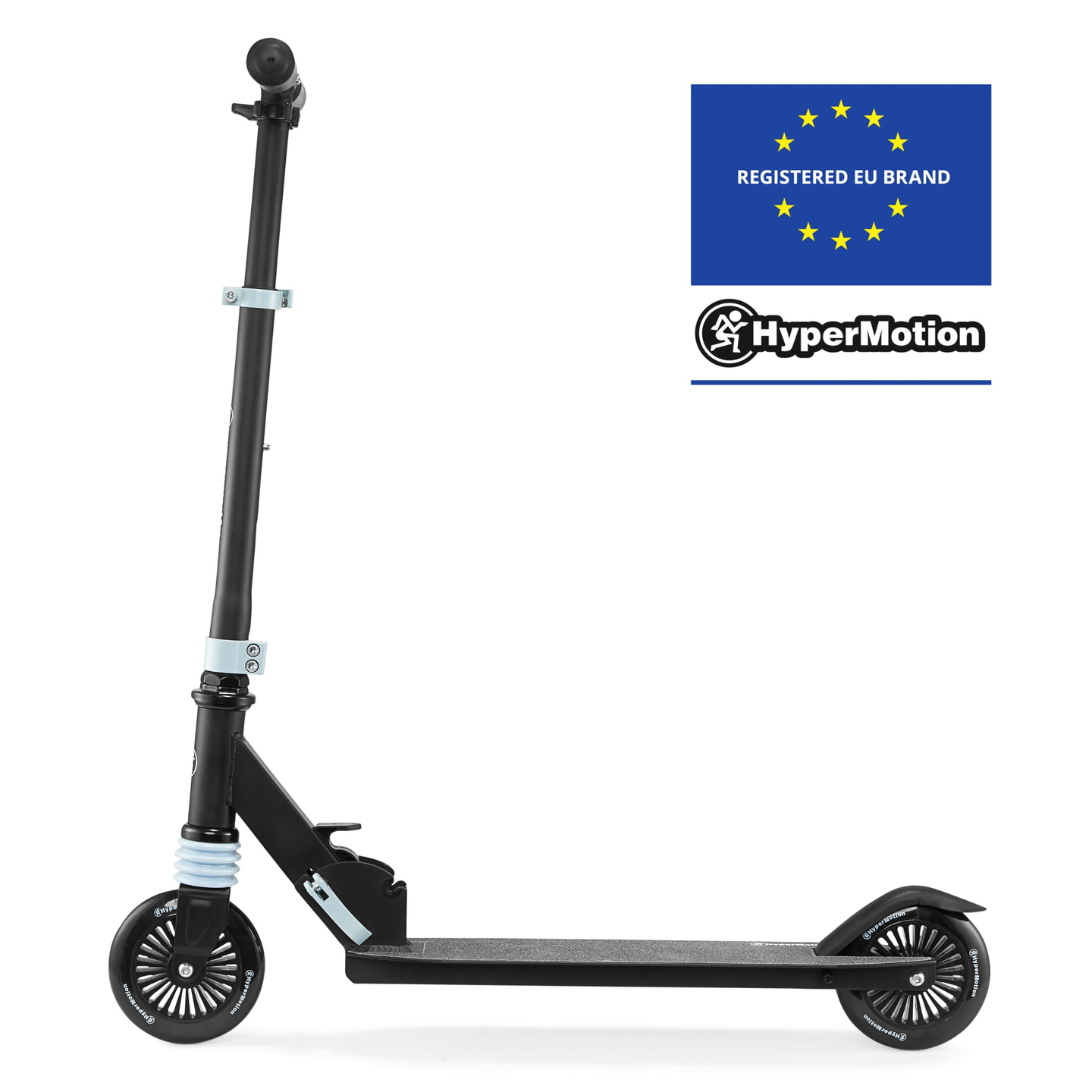 Scooter à deux roues avec amortisseur WALLY 4-9 ans à partir de HyperMotion noir-vert