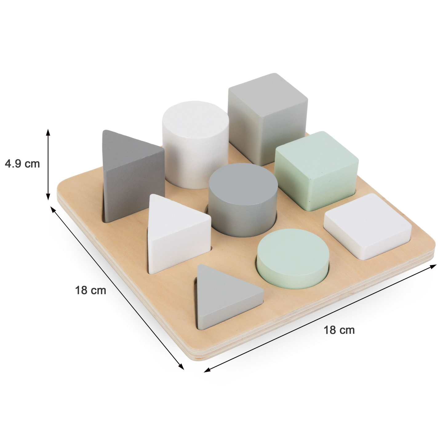 Puzzle en bois - Trieur - Trois personnages