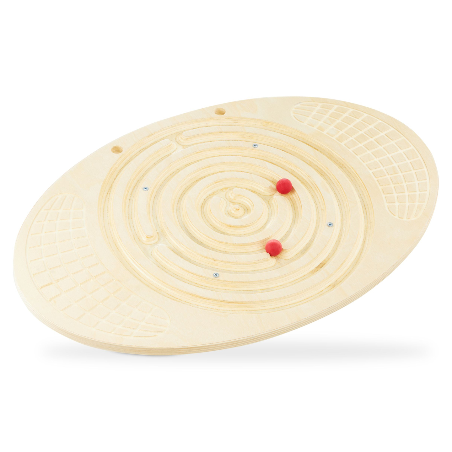 Planche d'équilibre en bois avec labyrinthe et balles - balance rocker