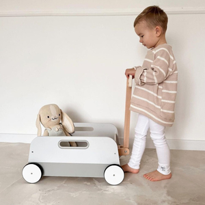 Chariot à jouets en bois - remorque à tirer
