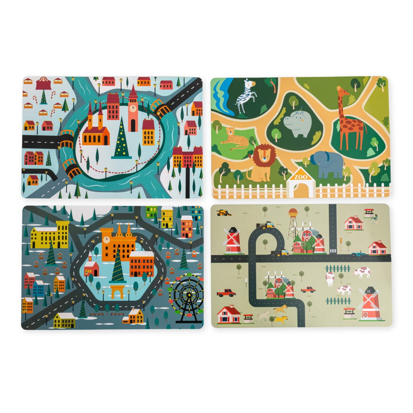 Planche Montessori en bois 2 en 1 Cockpit pour le petit conducteur et pilote – volant, levier de vitesse, cartes de voyage, radar