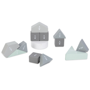Puzzle en bois - Puzzles Montessori - Fractions et figures géométriques