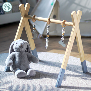 Support éducatif en bois Baby Gym - couleur grise