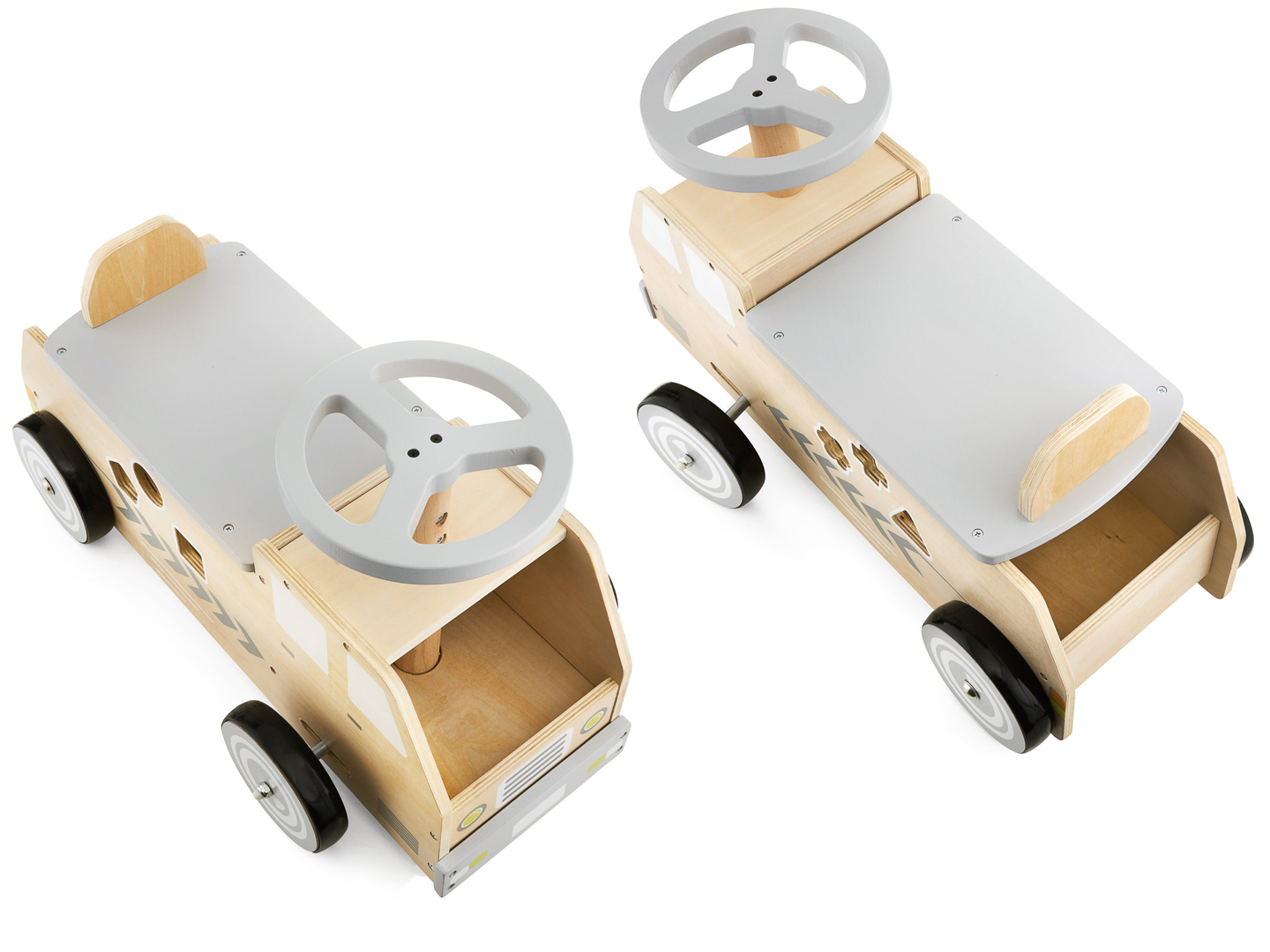 Bicyclette en bois, voiture, voiture avec des blocs