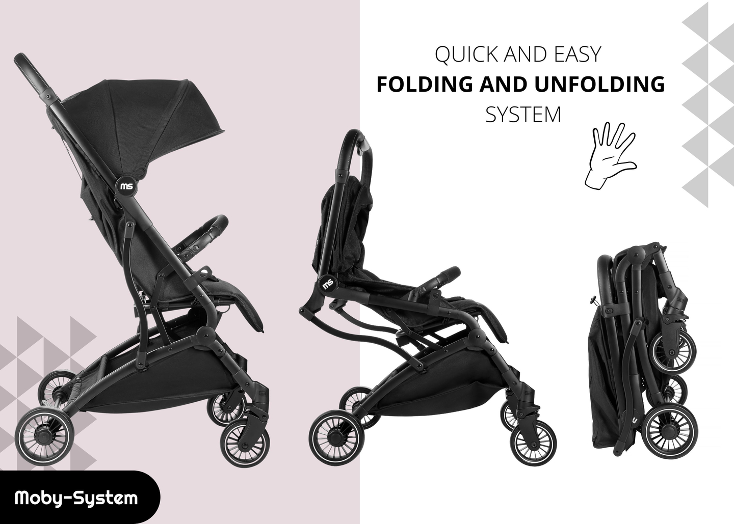 Chariot pour enfants spacerowy Moby-System LENA