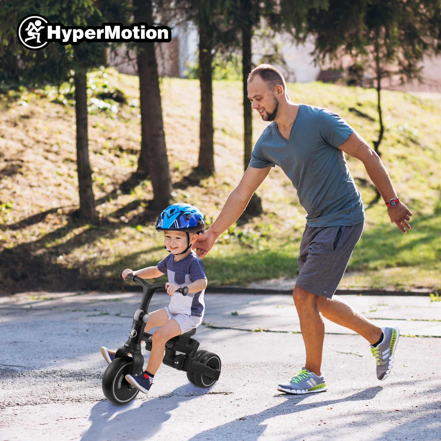 Tricycle multifonctionnel 8 en 1 TOBI FOREST - gris