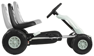 CHESTER kart à pédales - manège pour enfants 3-6 ans - gris