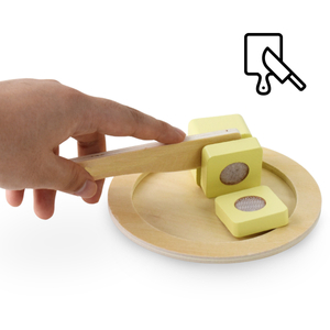 Grille-pain en bois avec accessoires